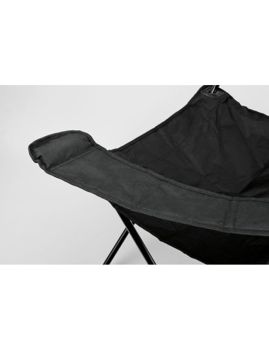 Chaise pliante en 600D avec support en filet pour bouteille. Construction métallique pouvant supporter jusqu'à 100 kg. Livré dan