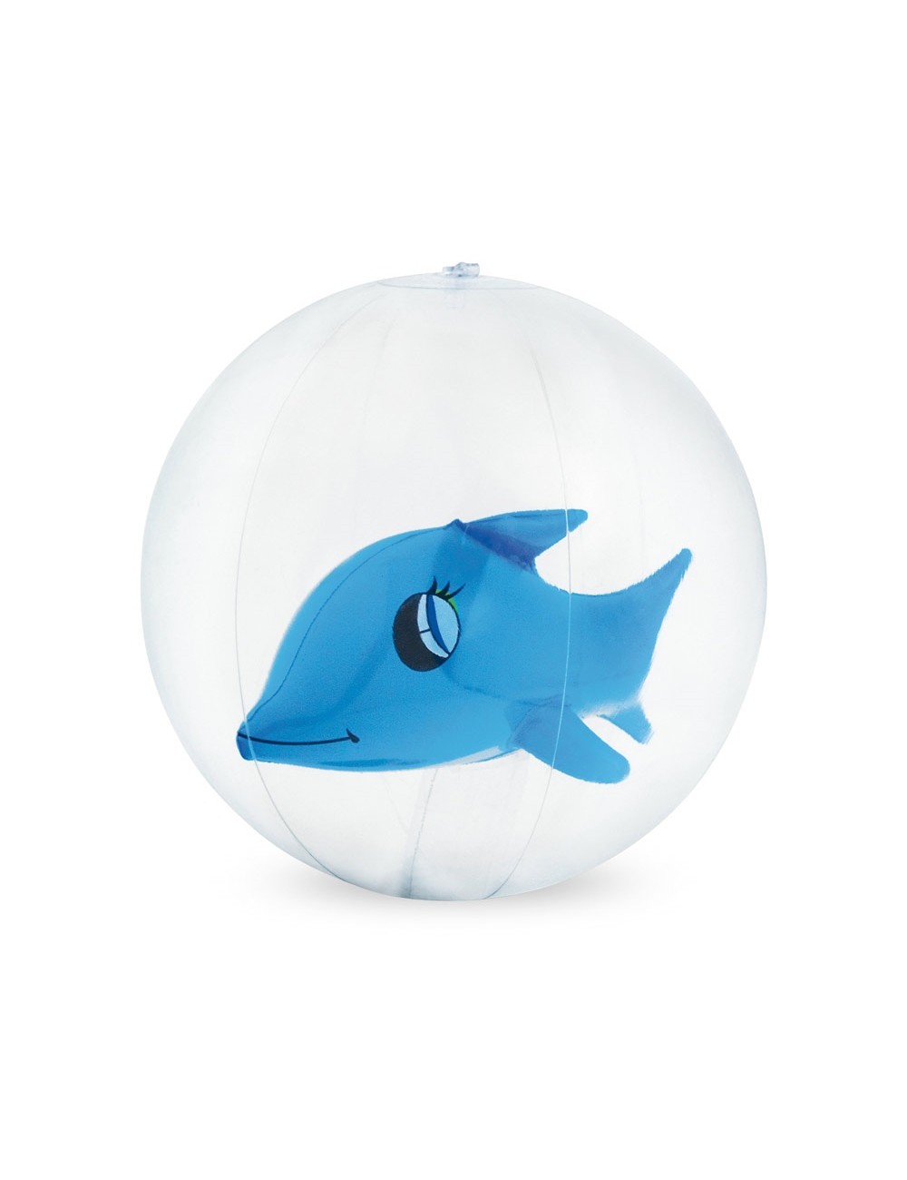 Ballon de plage gonflable en PVC transparent avec figurine gonflable à l'intérieur. Gonflable: ø180 mm