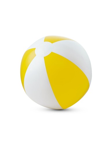 Ballon de plage gonflable en PVC opaque, à rayures colorées. Gonflable: ø210 mm