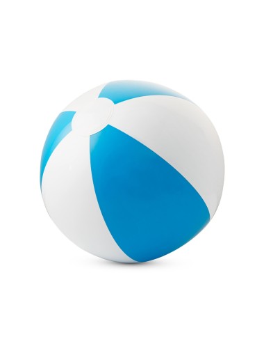 Ballon de plage gonflable en PVC opaque, à rayures colorées. Gonflable: ø210 mm