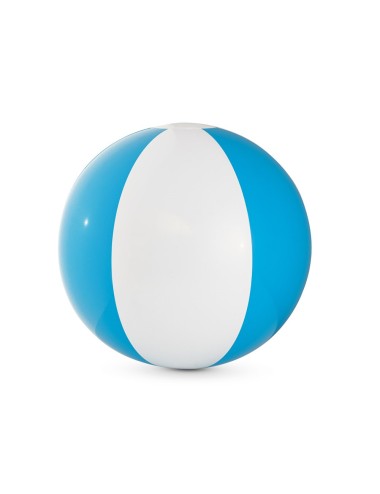 Ballon de plage gonflable en PVC opaque, à rayures colorées. Gonflable: ø210 mm