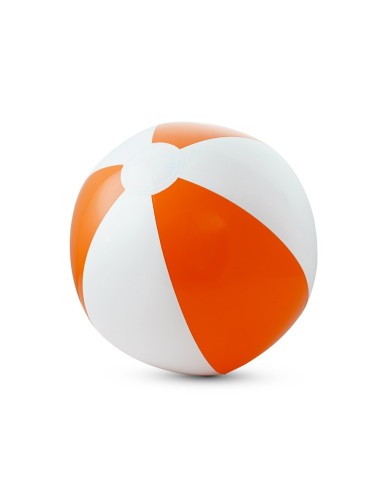 Ballon de plage gonflable en PVC opaque, à rayures colorées. Gonflable: ø210 mm
