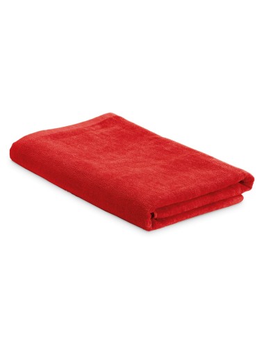 Serviette de plage en velours de coton (320 g/m²). Livré dans un sac non tissé (80 g/m²). 1500 x 750 mm | Sac: 330 x 415 x 100 m
