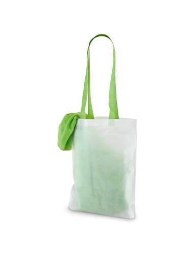 Serviette de plage en velours de coton (320 g/m²). Livré dans un sac non tissé (80 g/m²). 1500 x 750 mm | Sac: 330 x 415 x 100 m