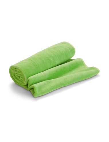 Serviette de plage en velours de coton (320 g/m²). Livré dans un sac non tissé (80 g/m²). 1500 x 750 mm | Sac: 330 x 415 x 100 m