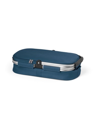 Panier pique-nique pliable en 600D. Contient une double fermeture et un intérieur doublé. Panier avec structure en aluminium amo