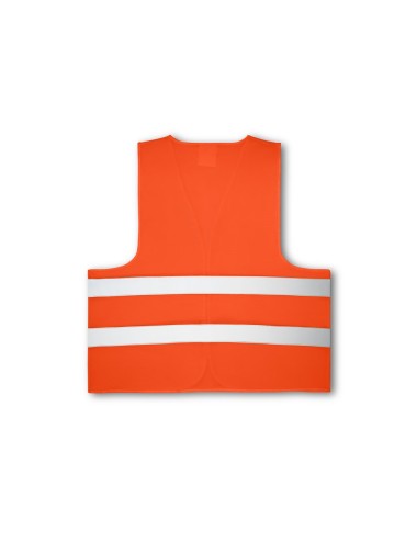 Gilet haute visibilité 100% polyester certifié norme EN ISO 20471 classe 2. Gilet réfléchissant avec 2 bandes réfléchissantes ho