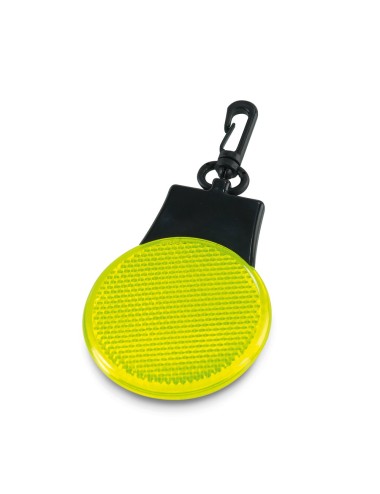 Lumière d'alerte. Avec 3 LEDs, 3 modes de lumière et mousqueton. 2 piles CR1220 incluses. 55 x 75 mm
