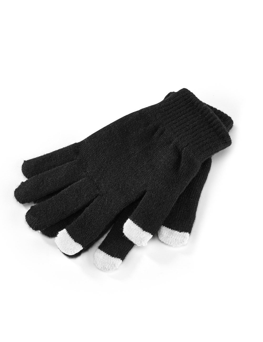 Paire de gants en maille synthétique avec pointes tactiles. Taille: 8''