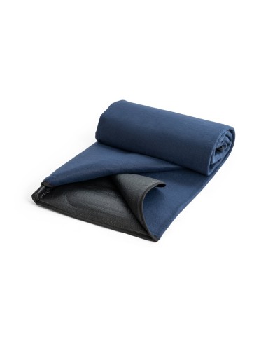 Couverture polaire (180 g/m²) doublée en EPE, avec visière en 600D et poignée de transport. 1450 x 1200 mm | Dépliée: 330 x 230 