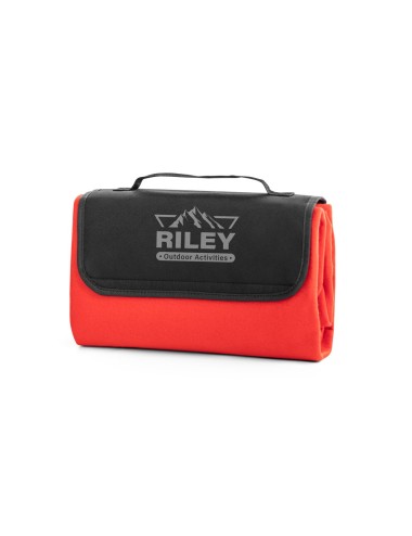 Couverture polaire (180 g/m²) doublée en EPE, avec visière en 600D et poignée de transport. 1450 x 1200 mm | Dépliée: 330 x 230 