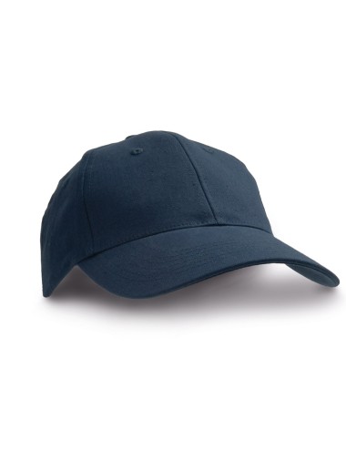 Casquette 100% coton canevas avec 6 panneaux et trous d'aération (220 g/m²). Ajustable avec boucle en métal. Taille: 580 mm
