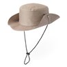 Chapeau type safari en 100% polyester avec trous d'aération et cordon ajustable (160 g/m²). Taille: 580 mm