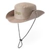 Chapeau type safari en 100% polyester avec trous d'aération et cordon ajustable (160 g/m²). Taille: 580 mm