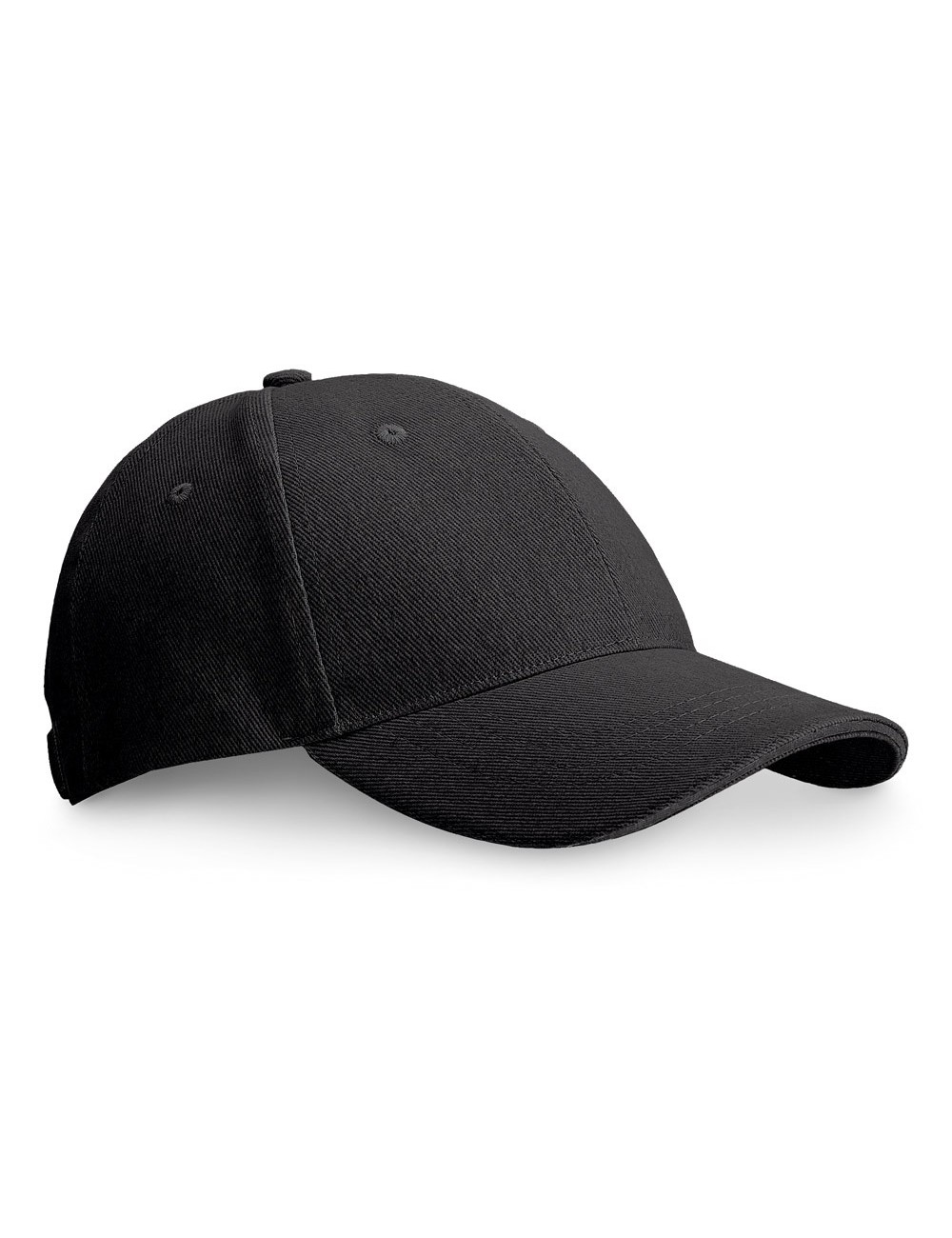 Casquette Sandwich 100% coton brossé avec 6 panneaux et trous brodés pour la ventilation (260 g/m²). Réglable avec boucle en mét