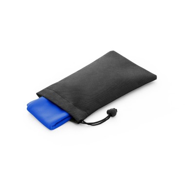 Serviette de sport rafraichissante en rPET. Serviette réutilisable, lavable en machine Serviette: 300 x 800 mm | Housse: 100 x 2