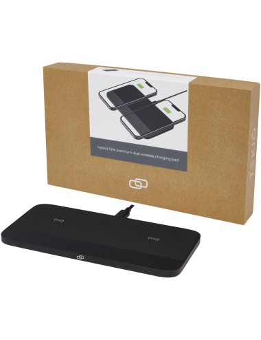 Chargeur à induction haut de gamme 15 W pour deux appareils Hybrid