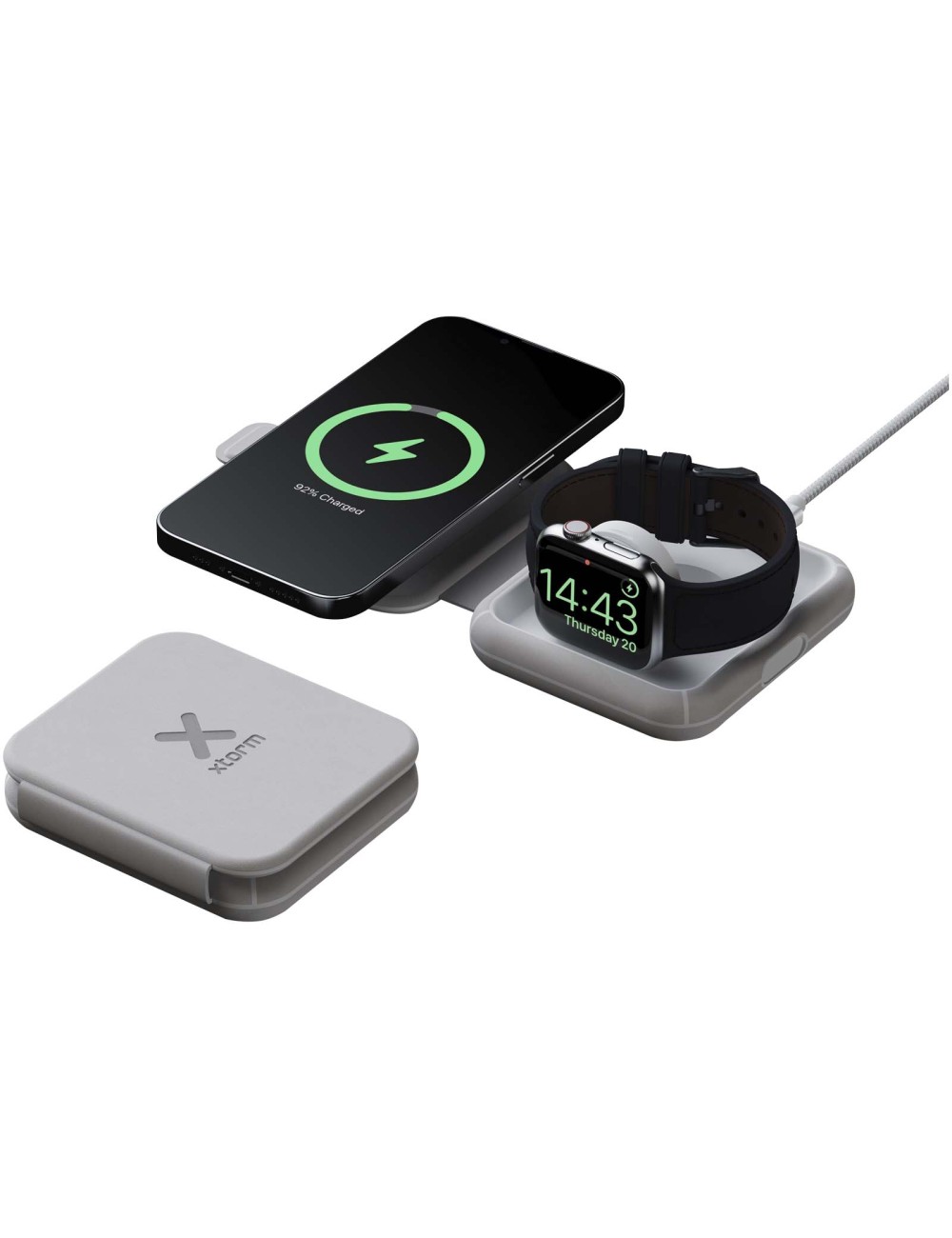 Chargeur de voyage Xtorm XWF21 sans fil 2-en-1 pliable de 15 W
