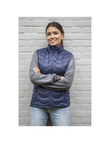 Bodywarmer duvet isotherme Epidote recyclé certifié GRS pour femme