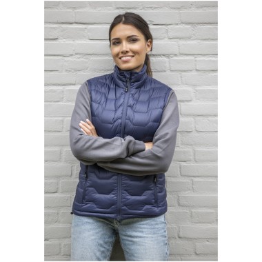 Bodywarmer duvet isotherme Epidote recyclé certifié GRS pour femme