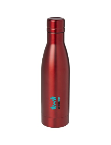 Bouteille isotherme Vasa en acier inoxydable recyclé certifié RCS de 500 ml avec isolation par le vide et couche de cuivre