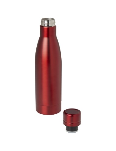 Bouteille isotherme Vasa en acier inoxydable recyclé certifié RCS de 500 ml avec isolation par le vide et couche de cuivre