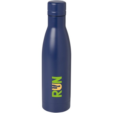 Bouteille isotherme Vasa en acier inoxydable recyclé certifié RCS de 500 ml avec isolation par le vide et couche de cuivre