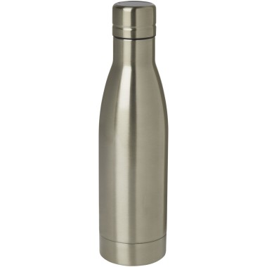 Bouteille isotherme Vasa en acier inoxydable recyclé certifié RCS de 500 ml avec isolation par le vide et couche de cuivre
