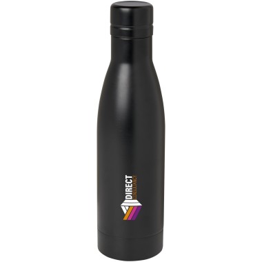 Bouteille isotherme Vasa en acier inoxydable recyclé certifié RCS de 500 ml avec isolation par le vide et couche de cuivre