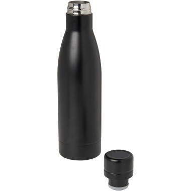 Bouteille isotherme Vasa en acier inoxydable recyclé certifié RCS de 500 ml avec isolation par le vide et couche de cuivre