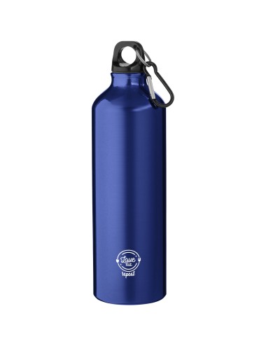 Bouteille d'eau Oregon de 770 ml en aluminium recyclé certifié RCS avec mousqueton