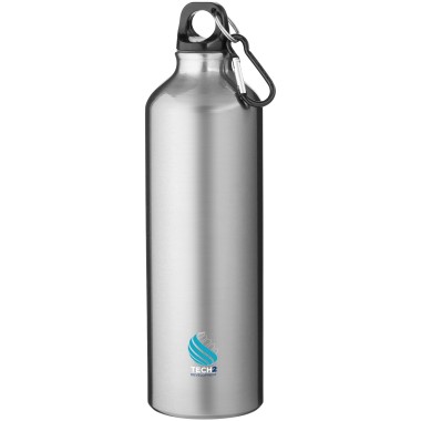 Bouteille d'eau Oregon de 770 ml en aluminium recyclé certifié RCS avec mousqueton