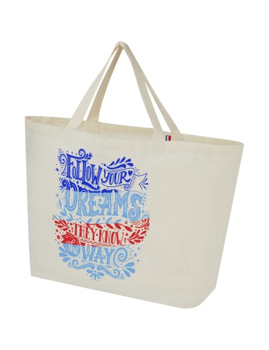 Sac shopping Cannes en tissu recyclé de 200 g/m2 10L