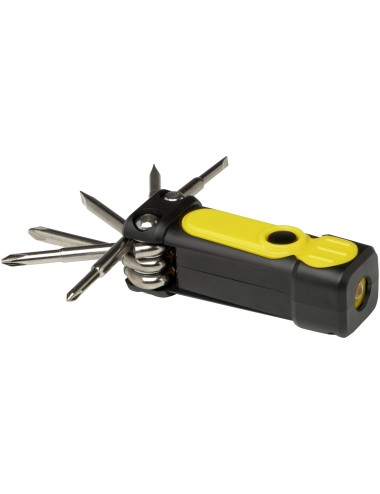 Jeu de tournevis Octo 8-en-1 RCS en plastique recyclé avec torche