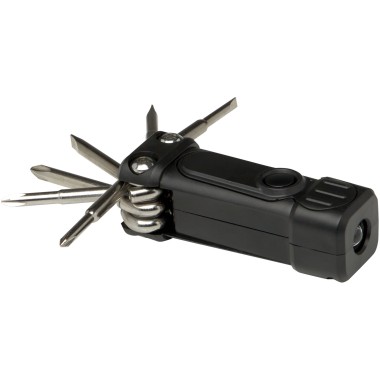Jeu de tournevis Octo 8-en-1 RCS en plastique recyclé avec torche