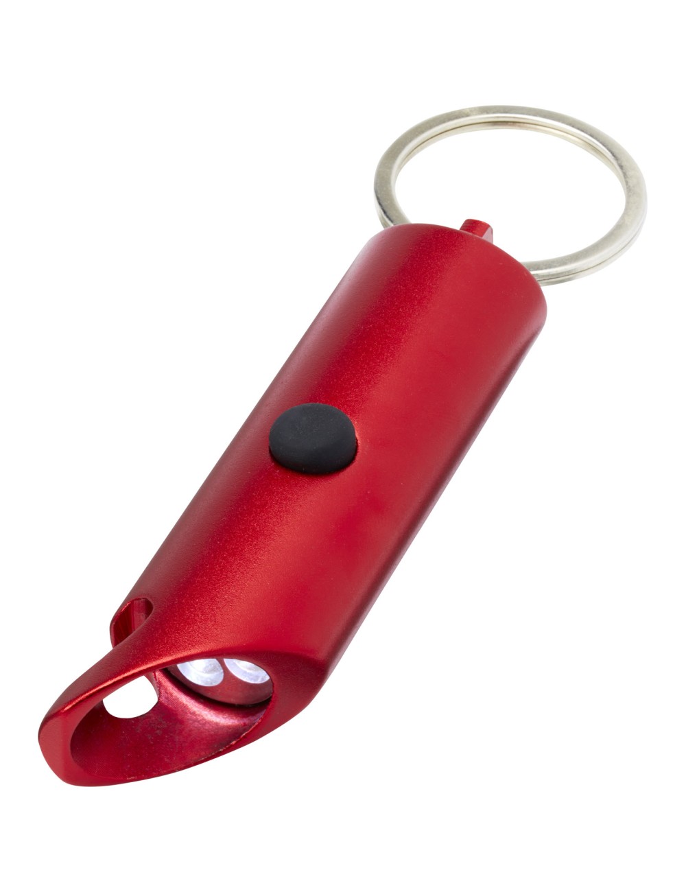 Lumière LED IPX Flare en aluminium recyclé et ouvre-bouteille avec porte-clés