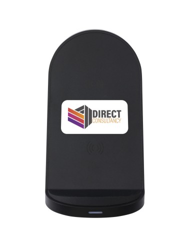 Socle de charge sans fil Loop de 15 W à double bobine en plastique recyclé certifié RCS