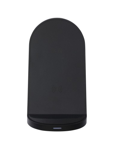 Socle de charge sans fil Loop de 15 W à double bobine en plastique recyclé certifié RCS