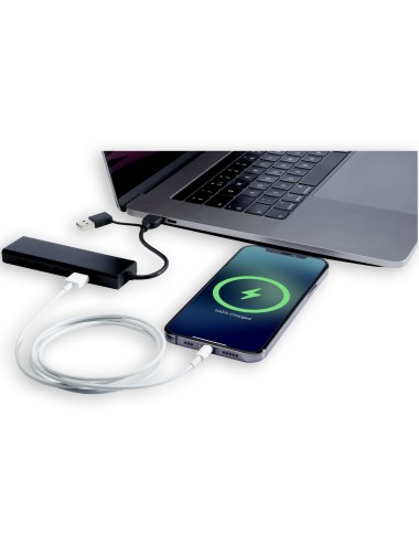 Concentrateur USB 2.0 Rise en aluminium recyclé certifié RCS