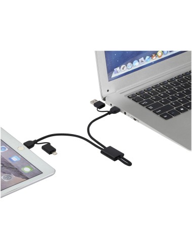 Câble de charge rapide Connect 6-en-1 de 45 W en aluminium recyclé certifié RCS