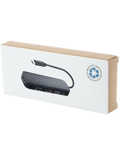 Adaptateur multimédia en plastique recyclé Loop RCS USB 2.0-3.0 avec port HDMI