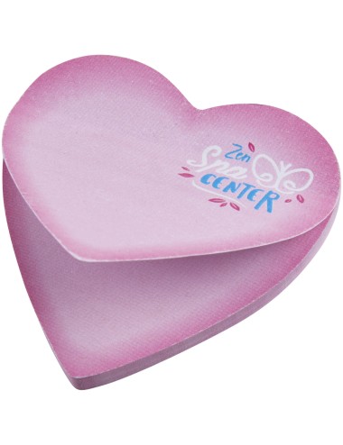 Post-its recyclés Sticky-Mate® en forme de cœur