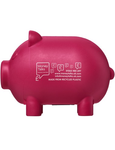 Tirelire en plastique recyclé Oink