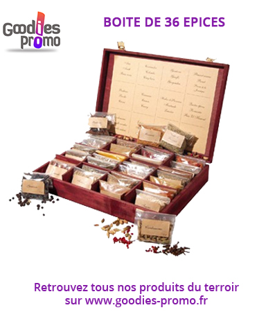Boite 36 épices promotionnel