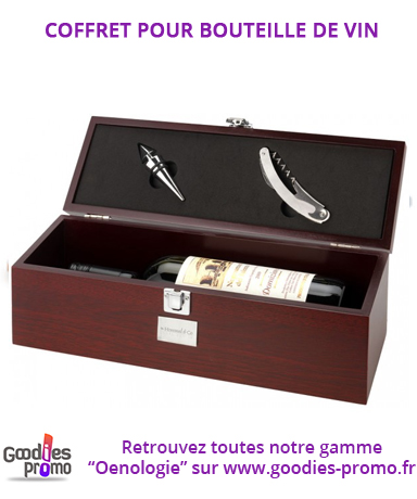 Coffret bouteille de vin personnalisé