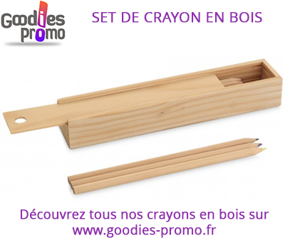Set crayon bois promotionnel